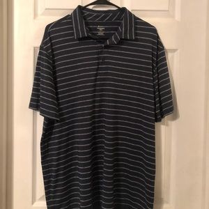 Striped golf shirt. Size large.
